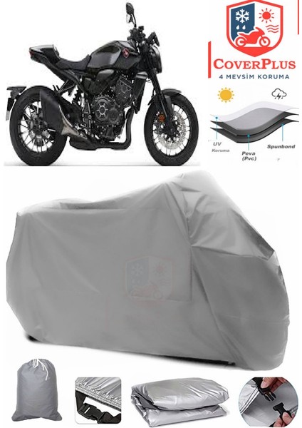 Honda Cb 1000 R Gri Motorsiket Brandası Motor Örtüsü Çadır Su Geçirmez Motosiklet Kılıfı Motor Brandası