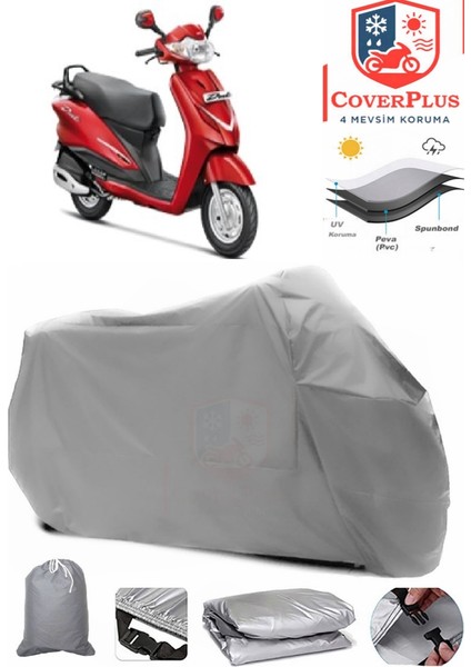 Hero Duet 125 Gri Motorsiket Brandası Motor Örtüsü Çadır Su Geçirmez Motosiklet Kılıfı Motor Brandası