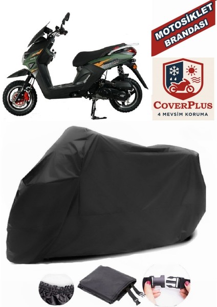 Altai F1MAX 50 Siyah Motorsiket Brandası Motor Örtüsü Çadır Su Geçirmez Motosiklet Kılıfı Motor Brandası