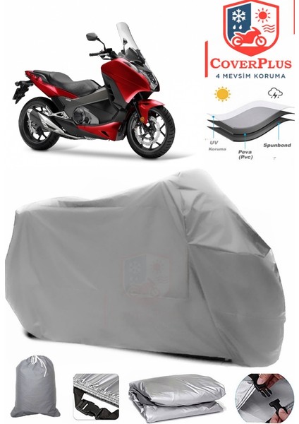 Honda Nc 700 Dc Integra Gri Motorsiket Brandası Motor Örtüsü Çadır Su Geçirmez Motosiklet Kılıfı Motor Brandası