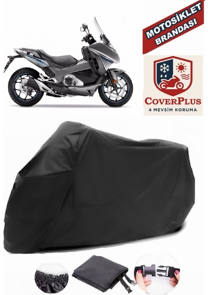 Honda Nc 750D Integra Siyah Motorsiket Brandası Motor Örtüsü Çadır Su Geçirmez Motosiklet Kılıfı Motor Brandası