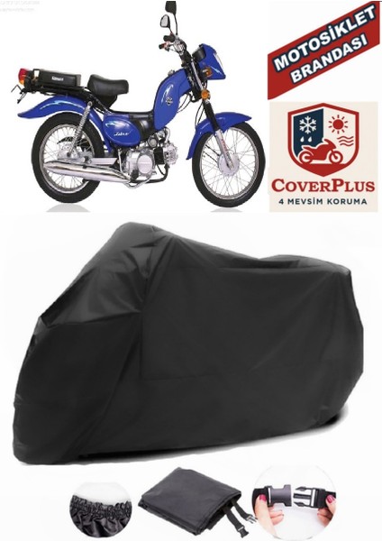 Kanuni Zebra 90 Siyah Motorsiket Brandası Motor Örtüsü Çadır Su Geçirmez Motosiklet Kılıfı Motor Brandası