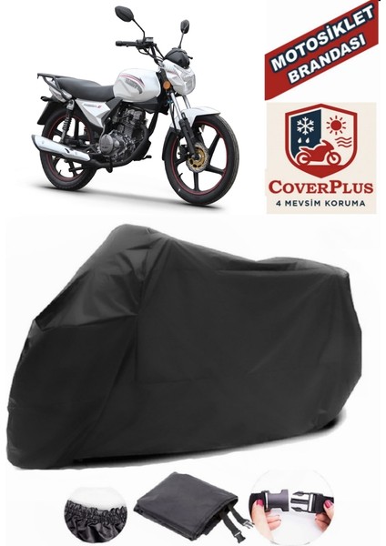 Kuba Razore 150 Siyah Motorsiket Brandası Motor Örtüsü Çadır Su Geçirmez Motosiklet Kılıfı Motor Brandası