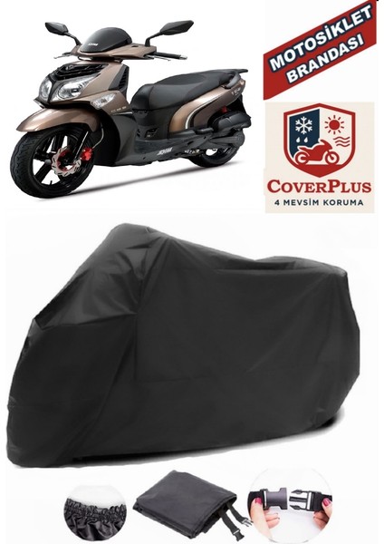 Sym Hd2 200I Evo Siyah Motorsiket Brandası Motor Örtüsü Çadır Su Geçirmez Motosiklet Kılıfı Motor Brandası