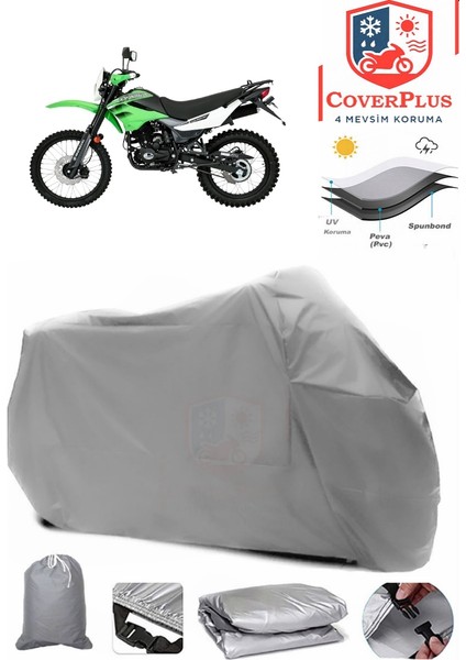 Mondial X-Treme Max 200I Gri Motorsiket Brandası Motor Örtüsü Çadır Su Geçirmez Motosiklet Kılıfı Motor Brandası