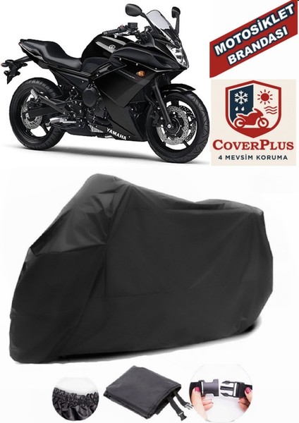Yamaha Xj 6 Diversion F Siyah Motorsiket Brandası Motor Örtüsü Çadır Su Geçirmez Motosiklet Kılıfı Motor Brandası
