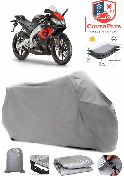 Aprilia Rs 125 Gri Motorsiket Brandası Motor Örtüsü Çadır Su Geçirmez Motosiklet Kılıfı Motor Brandası
