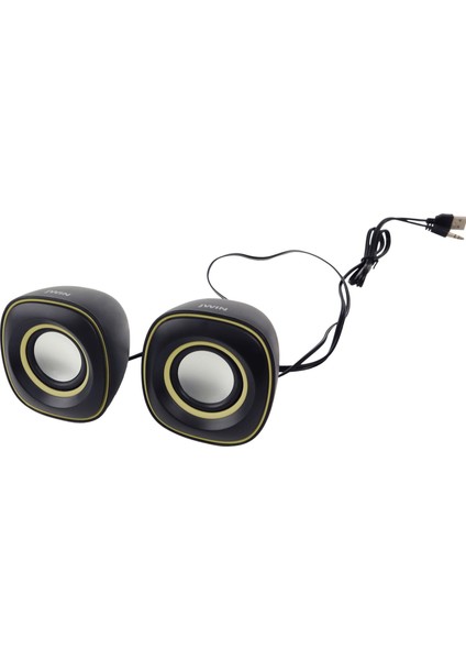 S-610 2'li USB Hoparlör - Sarı