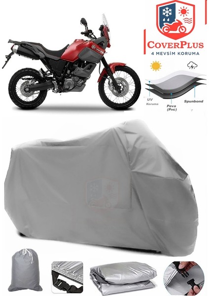 Yamaha Xtz 660Z Tenere Gri Motorsiket Brandası Motor Örtüsü Çadır Su Geçirmez Motosiklet Kılıfı Motor Brandası