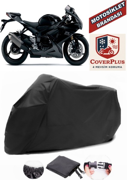 Suzuki Gsx-R 750 Srad Siyah Motorsiket Brandası Motor Örtüsü Çadır Su Geçirmez Motosiklet Kılıfı Motor Brandası