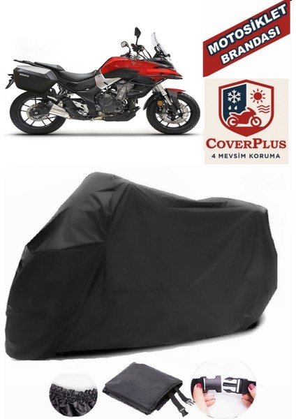 Voge 500 Dsx Siyah Motorsiket Brandası Motor Örtüsü Çadır Su Geçirmez Motosiklet Kılıfı Motor Brandası
