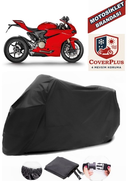 Ducati Panigale R Siyah Motorsiket Brandası Motor Örtüsü Çadır Su Geçirmez Motosiklet Kılıfı Motor Brandası