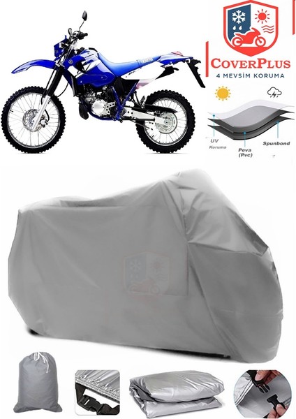 Yamaha Dt 125 R Gri Motorsiket Brandası Motor Örtüsü Çadır Su Geçirmez Motosiklet Kılıfı Motor Brandası
