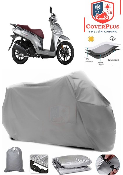 Sym Symphony St 200I Abs Gri Motorsiket Brandası Motor Örtüsü Çadır Su Geçirmez Motosiklet Kılıfı Motor Brandası