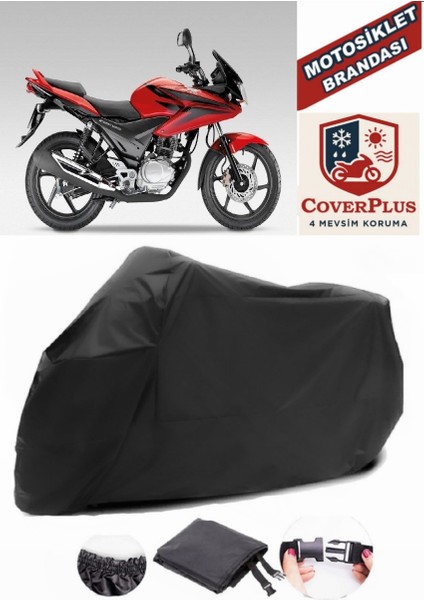 Honda Cbf 150 Siyah Motorsiket Brandası Motor Örtüsü Çadır Su Geçirmez Motosiklet Kılıfı Motor Brandası