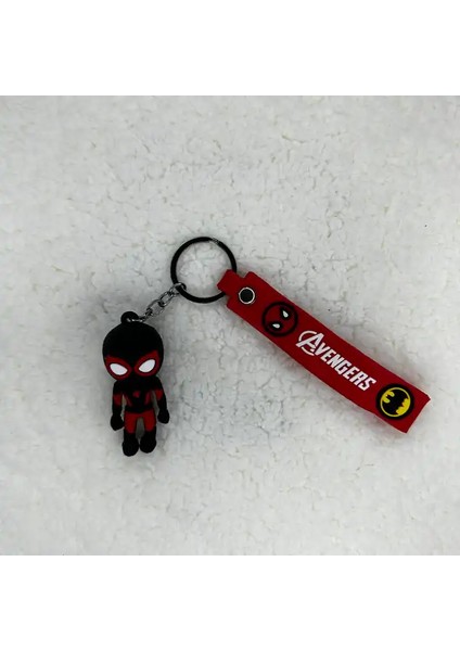 3D Silikon Siyah Spıderman Anahtarlık fiyatları