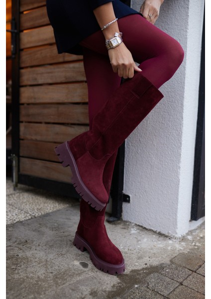 Zelly Kadın Siyah Gercek Deri Eva Taban Çizme fırsatları