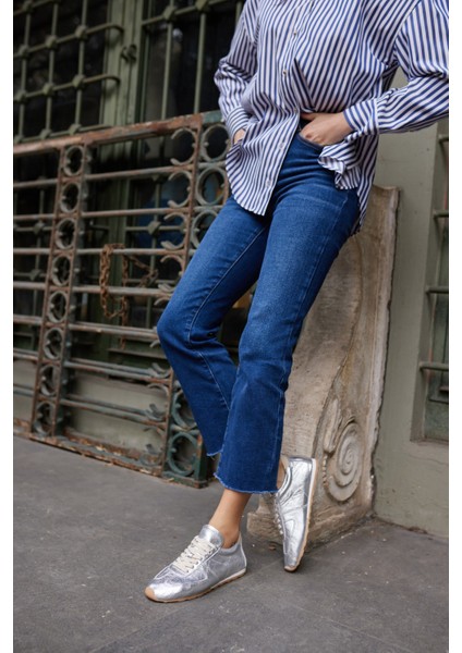 Tores Kadın Kahverengi Gercek Suet Bagcıklı Sneaker