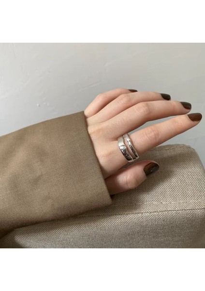 925 Ayar Gümüş Boyutlanabilir Kadın Yüzük