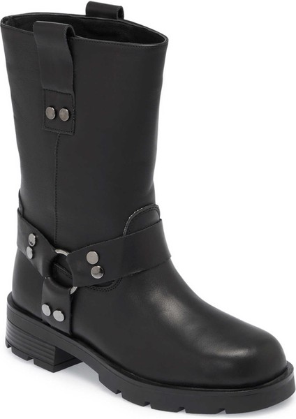 Siyah Hakiki Deri Kadın Casual Bot - K24K1BT67743-A23