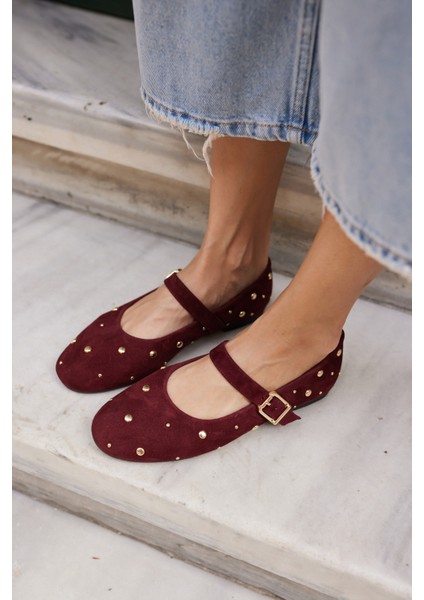 Kleber Kadın Kahve Gercek Suet Babet