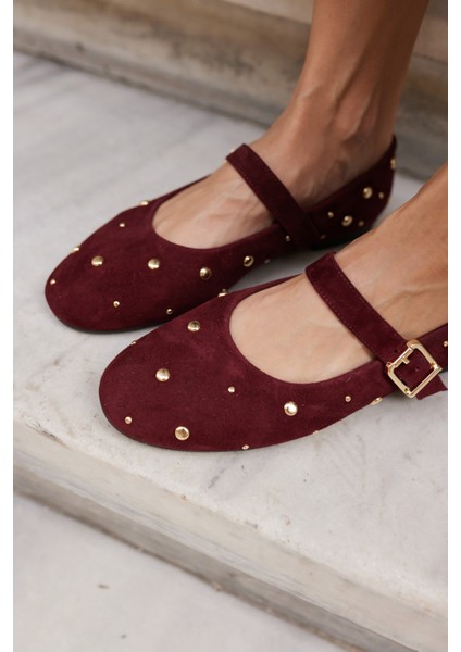 Kleber Kadın Kahve Gercek Suet Babet