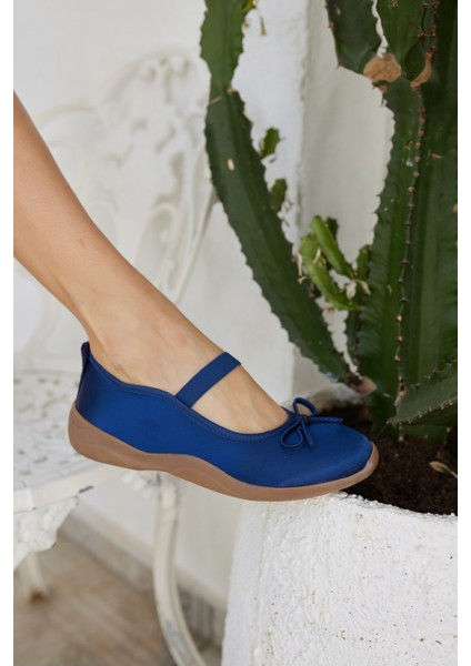 Cacares Kadin Gumus Saten Lastıklı Babet Sneaker fırsatları