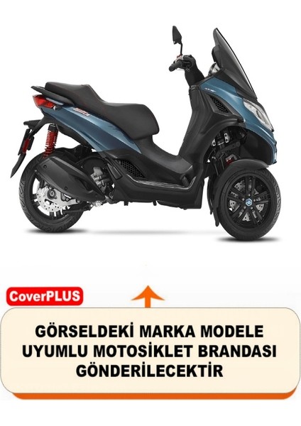 Piaggio Mp3 300 Arka Çanta Uyumlu (Gri) Motorsiket Brandası Motor Örtüsü Çadır Su Geçirmez Motosiklet Kılıfı Motor Brandası fiyatları