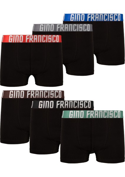 Pamuklu Esnek 6'lı Kutulu Erkek Boxer - Ignıte & Forest Collection