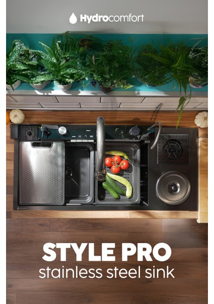 Akıllı Eviye Seti Paslanmaz Taban Eviye