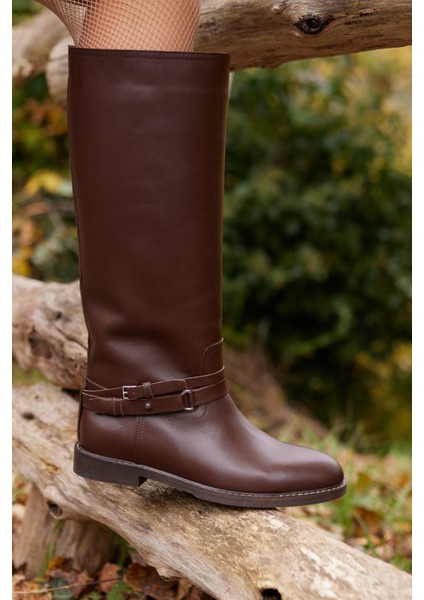 Elisa Kadın Siyah Gercek Deri Binici Çizme fiyatları