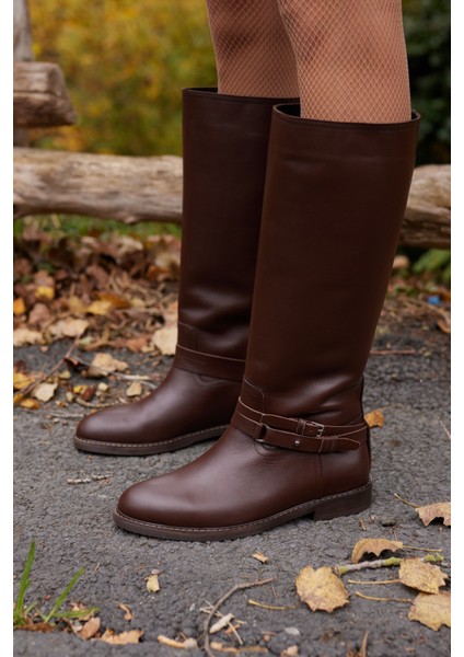 Elisa Kadın Siyah Gercek Deri Binici Çizme fırsatları