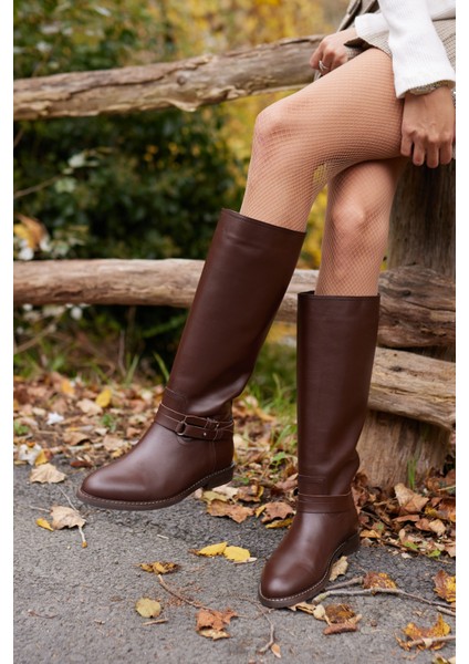 Elisa Kadın Siyah Gercek Deri Binici Çizme indirimleri