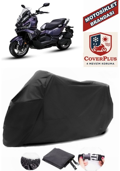 Sym Joyride S 200I Abs Siyah Motorsiket Brandası Motor Örtüsü Çadır Su Geçirmez Motosiklet Kılıfı Motor Brandası