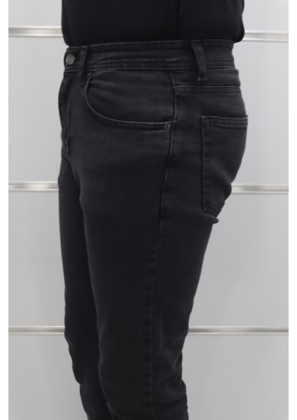 Denim Cartel Fistan Store Erkek Füme Yüksek Bel Rahat Kesim Boru Paça Jean Pantolon modelleri