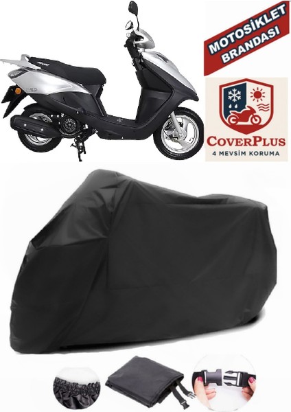 Volta Rs7 Siyah Motorsiket Brandası Motor Örtüsü Çadır Su Geçirmez Motosiklet Kılıfı Motor Brandası