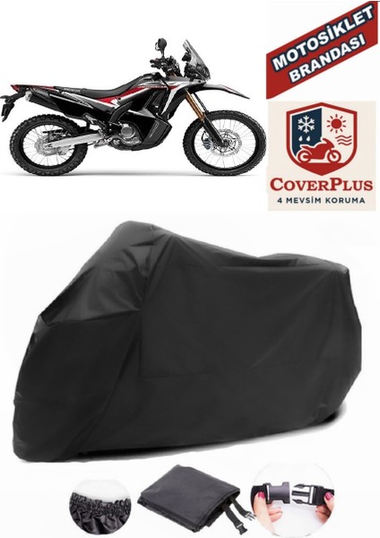 Honda Crf 250 Rally Siyah Motorsiket Brandası Motor Örtüsü Çadır Su Geçirmez Motosiklet Kılıfı Motor Brandası
