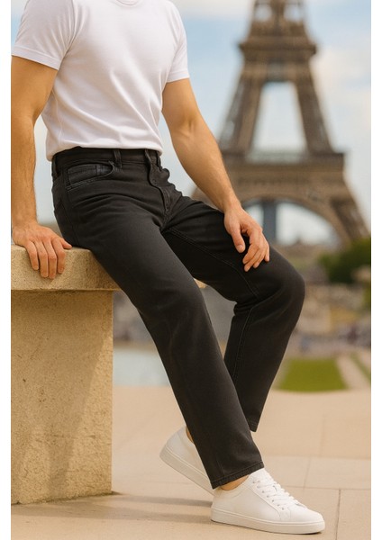 Cedy Denım Erkek Yüksel Bel Boru Paça Kot Pantolon Reguler Fit Jean C336 indirimleri