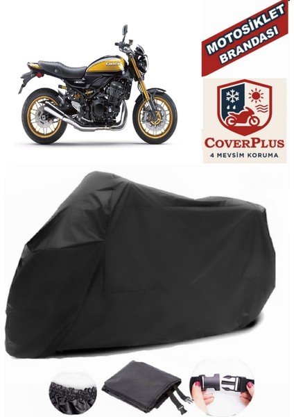 Kawasaki Z 900 Rs Siyah Motorsiket Brandası Motor Örtüsü Çadır Su Geçirmez Motosiklet Kılıfı Motor Brandası