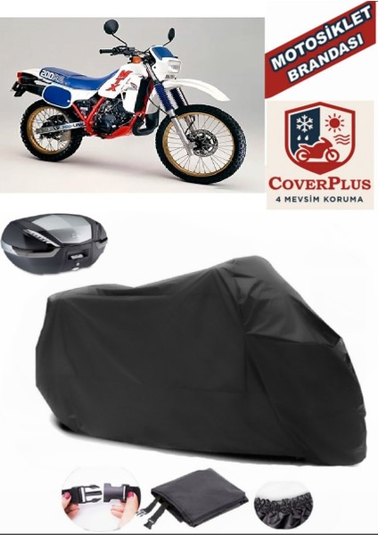 Honda Mtx 200 Siyah Arka Çanta Uyumlu Motorsiket Brandası Motor Örtüsü Çadır Su Geçirmez Motosiklet Kılıfı Motor Brandası