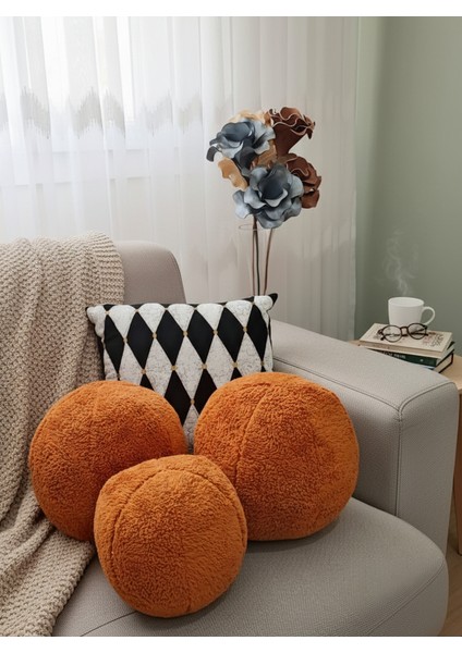 3' Lü Top Kırlent / Yastık 2 Büyük Kremit/ 1 Küçük Kremit( 42CM / 25CM) fiyatları