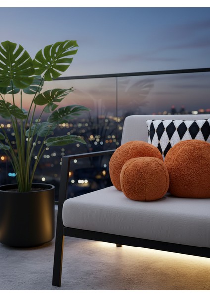 3' Lü Top Kırlent / Yastık 2 Büyük Kremit/ 1 Küçük Kremit( 42CM / 25CM) indirimleri