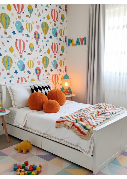 3' Lü Top Kırlent / Yastık 2 Büyük Kremit/ 1 Küçük Kremit( 42CM / 25CM)