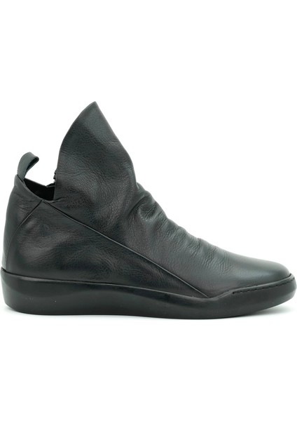 Hakiki Deri Fermuarlı Kadın Bot Kauçuk Taban - B260593