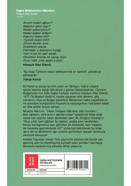 Zağra Müftüsünün Hatıraları - Hüseyin Raci Efendi fiyatları