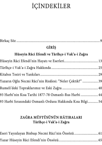 Zağra Müftüsünün Hatıraları - Hüseyin Raci Efendi modelleri