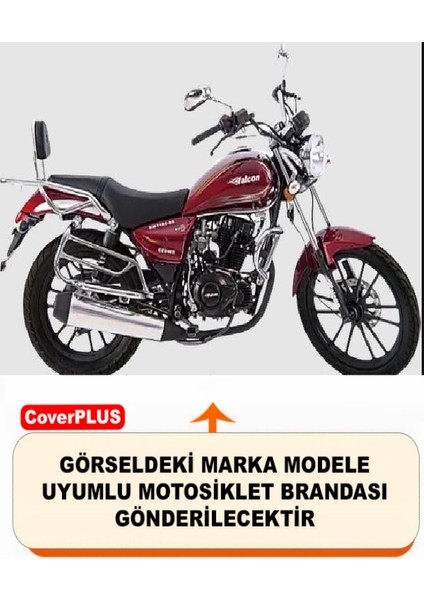Falcon Crown 150 Arka Çanta Uyumlu (Gri) Motorsiket Brandası Motor Örtüsü Çadır Su Geçirmez Motosiklet Kılıfı Motor Brandası fiyatları