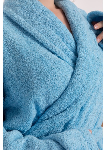Regina Robe Ekstra Yumuşak Premium Şalyaka Bornoz Mavi modelleri