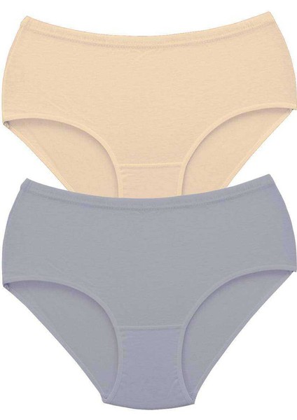 2 Adet Tutku Kadın Yüksek Bel Bato Kalın Lastik Külot S8