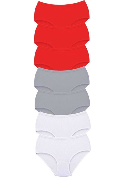 7 Adet Tutku Kadın Yüksek Bel Bato Kalın Lastik Külot S19